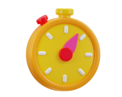 stoppur timer ikon 3d tolkning illustration png