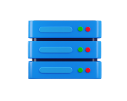 Datenbank Server Symbol 3d Rendern Illustration png