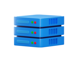 database server icon 3d rendering illustration png