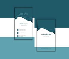 creative modern and simple vertical business card design template. vector