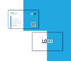 Business card design template, Clean professional business card template, vector