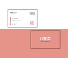 Business card design template, Clean professional business card template, vector