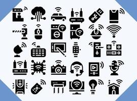 internet thinking filled icon design vector