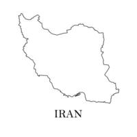 Iran Map. Iran Map Vector. Iran country map EPS vector