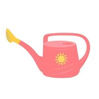 Garden watering can. Vector illustration isolated on white background.