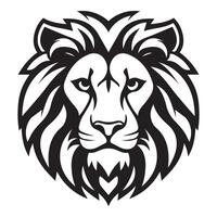 AI generated ferocious lion iconic logo vector illustration