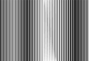 Monochrome vertical halftone gradient stripes background. Coming from thin to thick. Abstract geometric pattern with parallel lines. vector