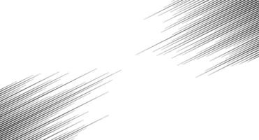 Dynamic diagonal corner speed lines background. Anime style line backdrop. Comics book frame speed lines. Monochrome manga super hero force movement layout. Simple geometric stripes. vector