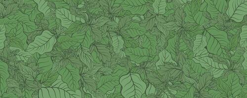 green leaf pattern background.vector illustration vector