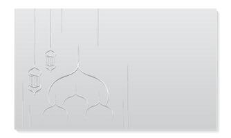 Ramadan Kareem Greeting Card Template. Vector Illustration