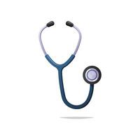 Stethoscope vector isolated on white background.