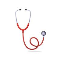 stethoscope vector isolated on white background.