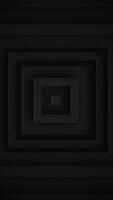 Vertical video - abstract dark metallic squares background animation. Gently moving black polished metal square shapes. This dark minimalist background is full HD and a seamless loop.