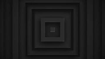 Abstract dark metallic extruded squares background animation. Gently moving black and grey polished metal square shapes. This dark minimalist technology background is full HD and a seamless loop. video