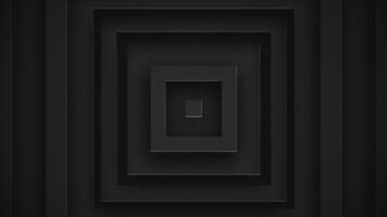 Abstract dark metallic extruded squares background animation. Gently moving black and grey polished metal square shapes. This dark minimalist technology background is full HD and a seamless loop. video