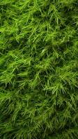 AI generated Versatile green background Abstract top view of textured grass backdrop Vertical Mobile Wallpaper photo