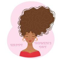 8 march, International Women's Day. Greeting design for card, flyer, poster, banner, invitation. vector