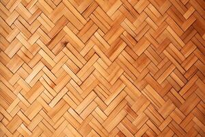 AI generated Elegant bamboo texture Weave pattern creates a stylish background photo