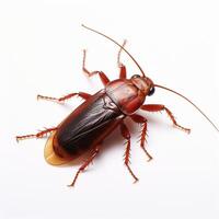 ai generado insecto disuasorio rojo circulo prohíbe cucaracha presencia con precaución firmar para social medios de comunicación enviar Talla foto