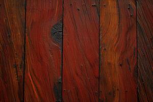 AI generated Red teak wood pattern with black tones, ideal for wallpaper photo