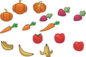 Set of Vegetables vector