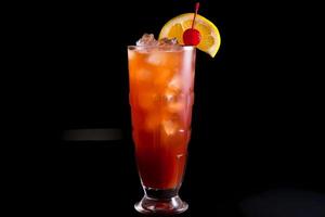 AI generated Planter's Punch - Originated in Jamaica, made with rum, lime juice, grenadine, and Angostura bitters photo