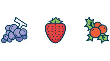 food set icons with healthy and unhealthy items vector illustration