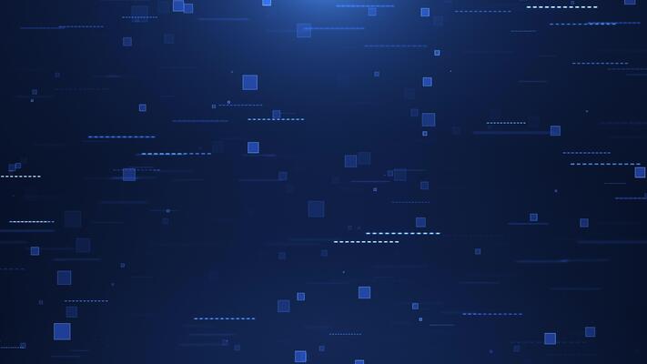 Business corporate abstract animation, digital technology background for  clean presentation. Particles and network connections of digital data. data  analysis technology. Seamless loop