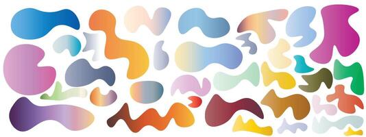 Set of modern abstract vector shapes. Vector Eps 10.