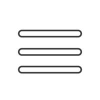 Website navigation hamburger menu icons set. Flat website menu icons with rounded and sharp edges. vector