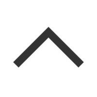 up curved arrow icon isolated on a white background vector