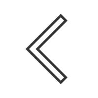 left arrow icon isolated on a white background vector