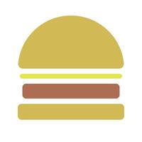 Flat style vector hamburger vector