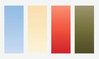 gradient color pallet sets vector