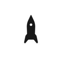 Space ship rocket. Vector illustration isolated on white