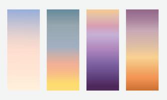colorful gradients background set vector