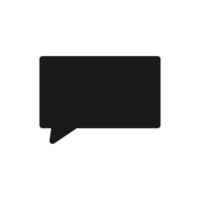 Chat icon. Simple speech bubble vector isolate on white background
