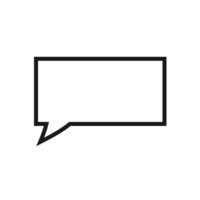 Speech bubbles line icons. Social media message, comic bubbles and chat vector