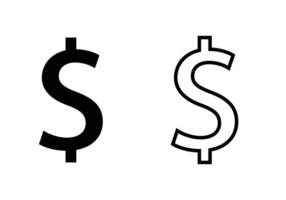 dinero dólar icono para tu web sitio diseño, logo, aplicación, ui dinero símbolo vector