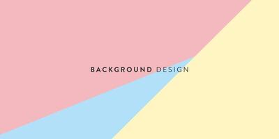 pastel flat color geometric background design vector