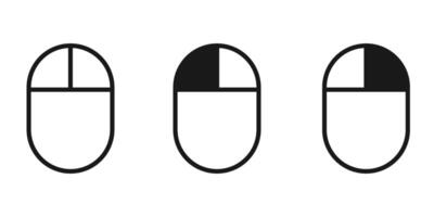 Computer Mouse Icons set on white background. Computer mouse vector