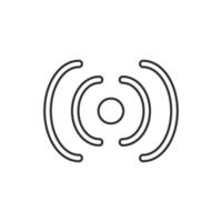Network signal icon outline vector illustration design