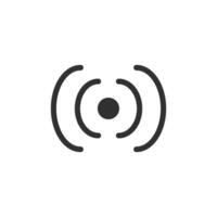 Network signal icon flat vector illustration design