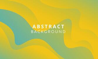 gradient flat wave shape orange abstract background - Vector