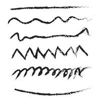 hand drawn line set vector