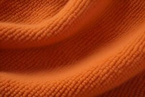 AI generated Close Up of Orange Fabric. Generative AI photo