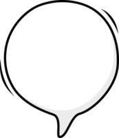 svart och vit Färg Tal bubbla ballong, ikon klistermärke PM nyckelord planerare text låda baner, platt png transparent element design