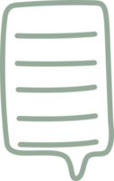 colorato pastello verde colore discorso bolla Palloncino, icona etichetta promemoria parola chiave progettista testo scatola striscione, piatto png trasparente elemento design