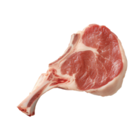 ai generiert roh Schweinefleisch hacken isoliert auf transparent Hintergrund png