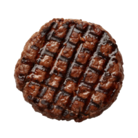 ai généré gril Burger galettes isolé sur transparent Contexte png